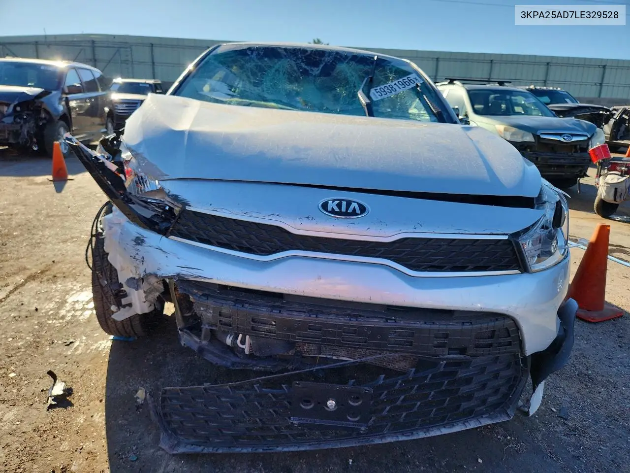 2020 Kia Rio 5-Door S VIN: 3KPA25AD7LE329528 Lot: 59381966
