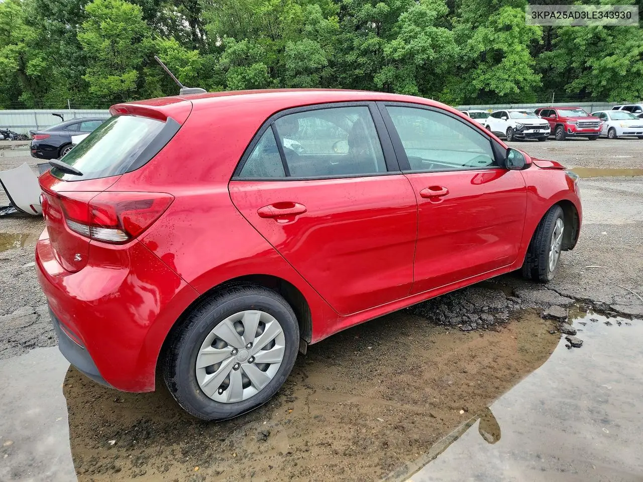 2020 Kia Rio 5-Door S VIN: 3KPA25AD3LE343930 Lot: 60207916