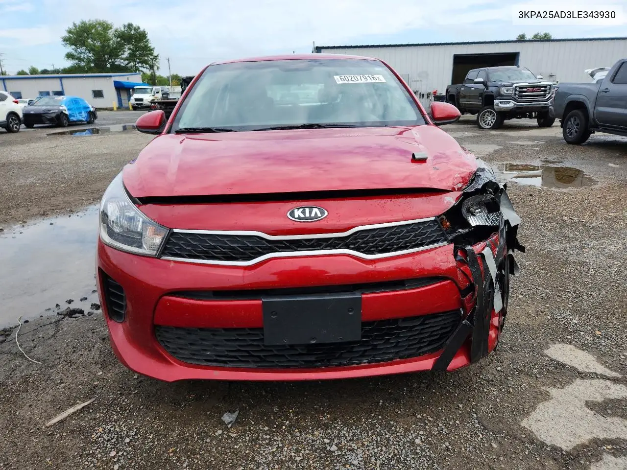 2020 Kia Rio 5-Door S VIN: 3KPA25AD3LE343930 Lot: 60207916