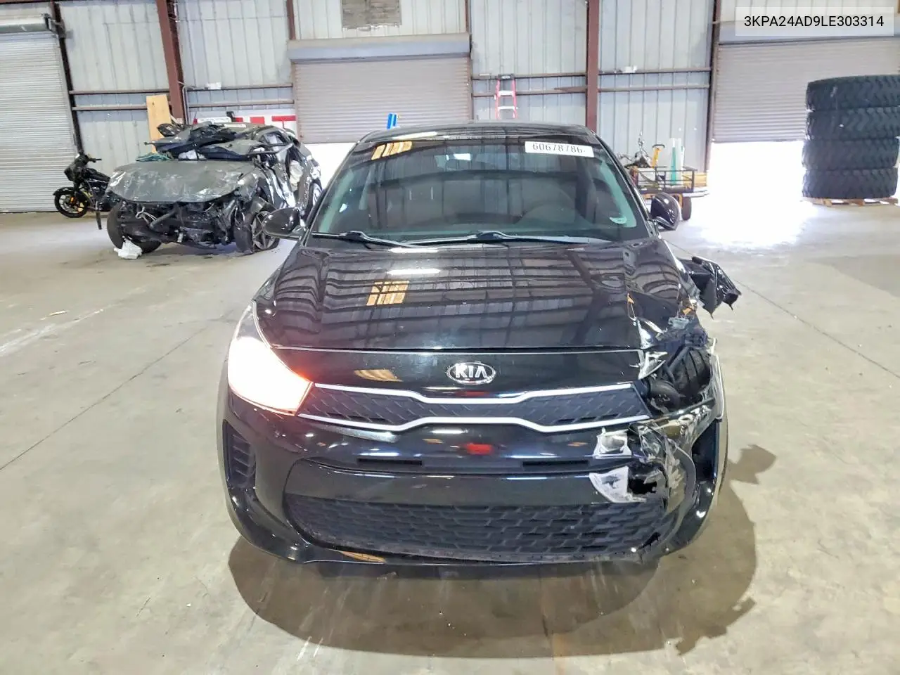 2020 Kia Rio S VIN: 3KPA24AD9LE303314 Lot: 60678786