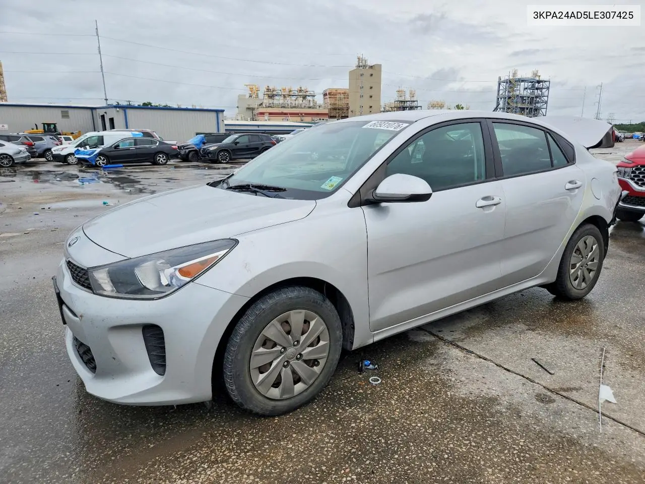 2020 Kia Rio S VIN: 3KPA24AD5LE307425 Lot: 60931076