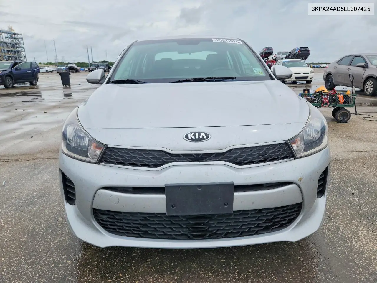 2020 Kia Rio S VIN: 3KPA24AD5LE307425 Lot: 60931076