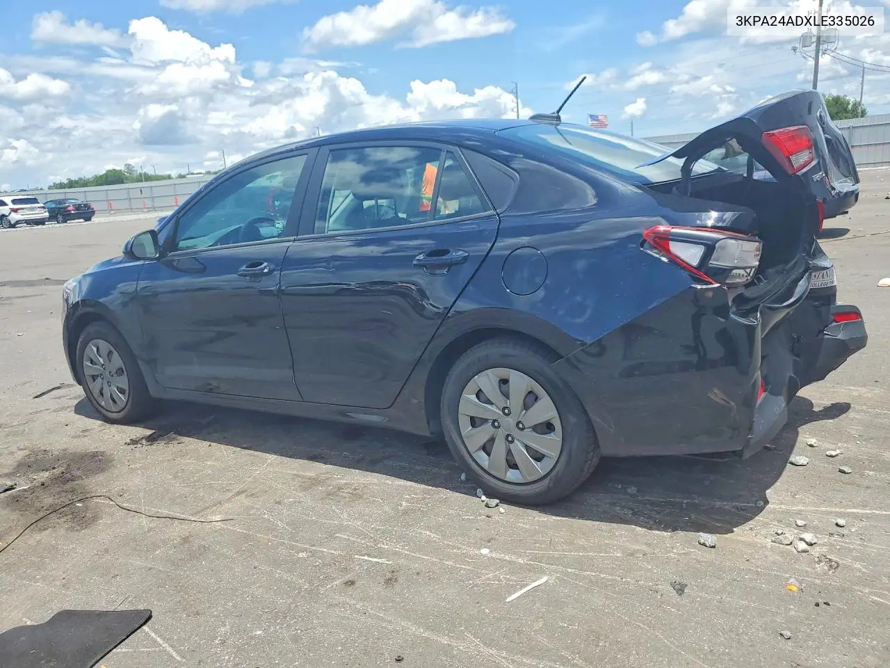 2020 Kia Rio S VIN: 3KPA24ADXLE335026 Lot: 61033016