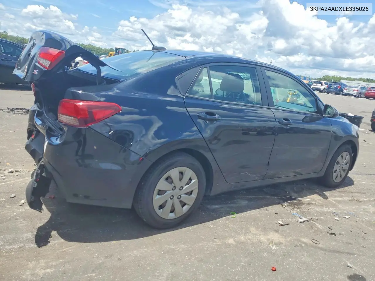 2020 Kia Rio S VIN: 3KPA24ADXLE335026 Lot: 61033016