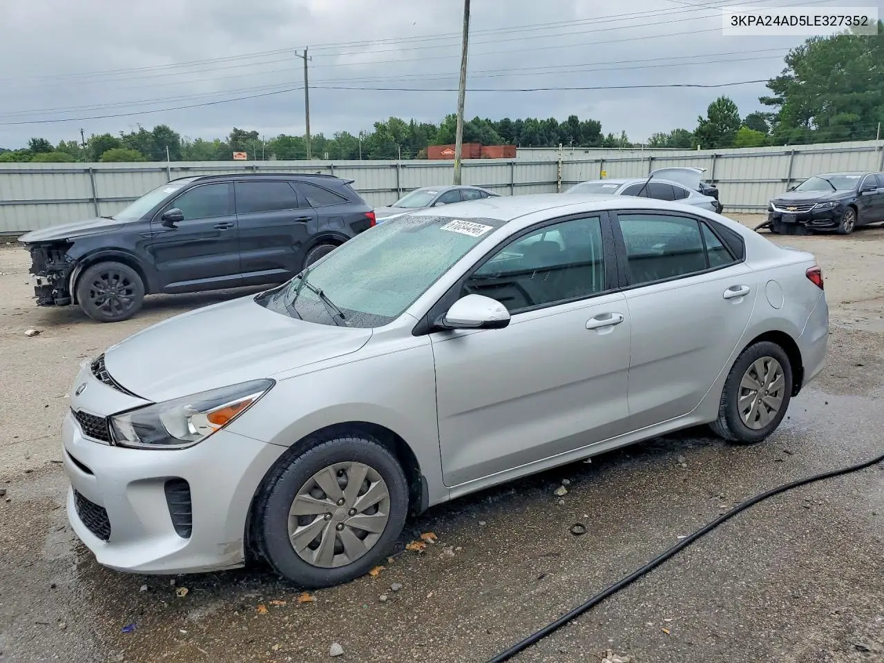 2020 Kia Rio Lx VIN: 3KPA24AD5LE327352 Lot: 61034496