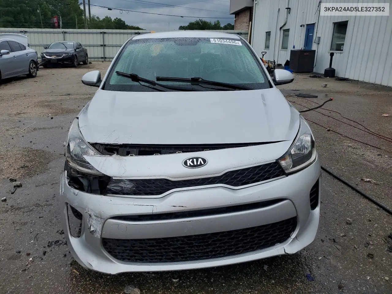 2020 Kia Rio Lx VIN: 3KPA24AD5LE327352 Lot: 61034496