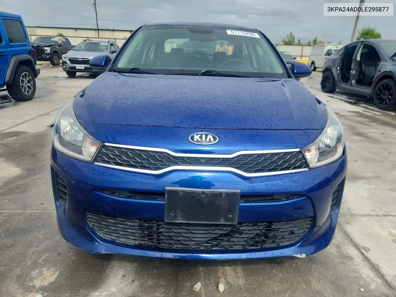 2020 Kia Rio S VIN: 3KPA24AD0LE295877 Lot: 61115706
