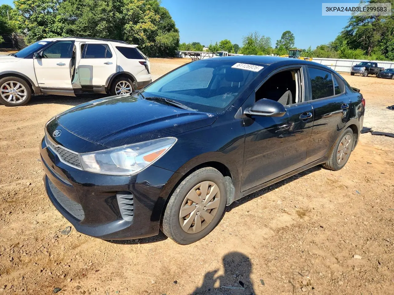 2020 Kia Rio S VIN: 3KPA24AD3LE299583 Lot: 61126926