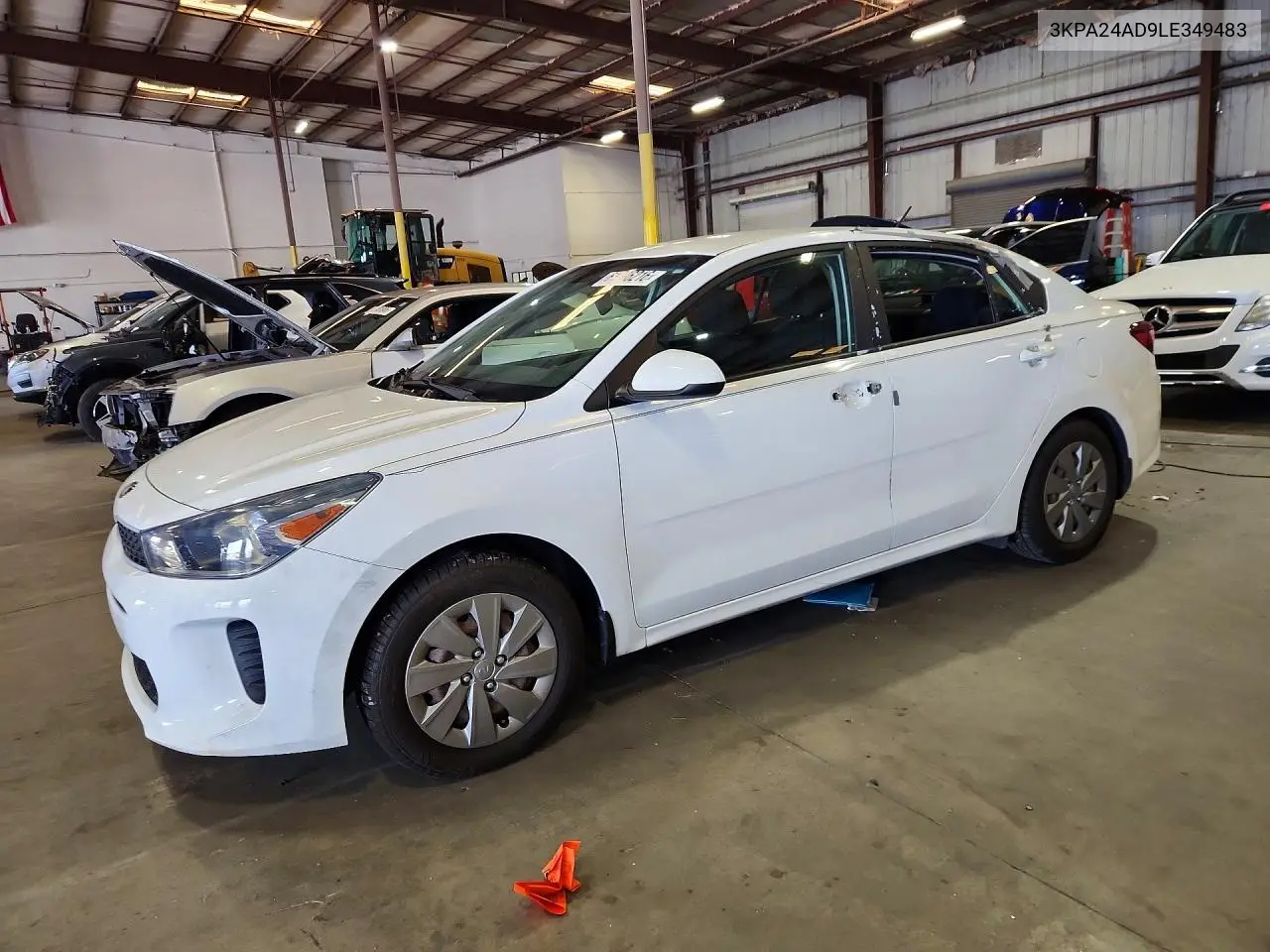 2020 Kia Rio Lx VIN: 3KPA24AD9LE349483 Lot: 61286216