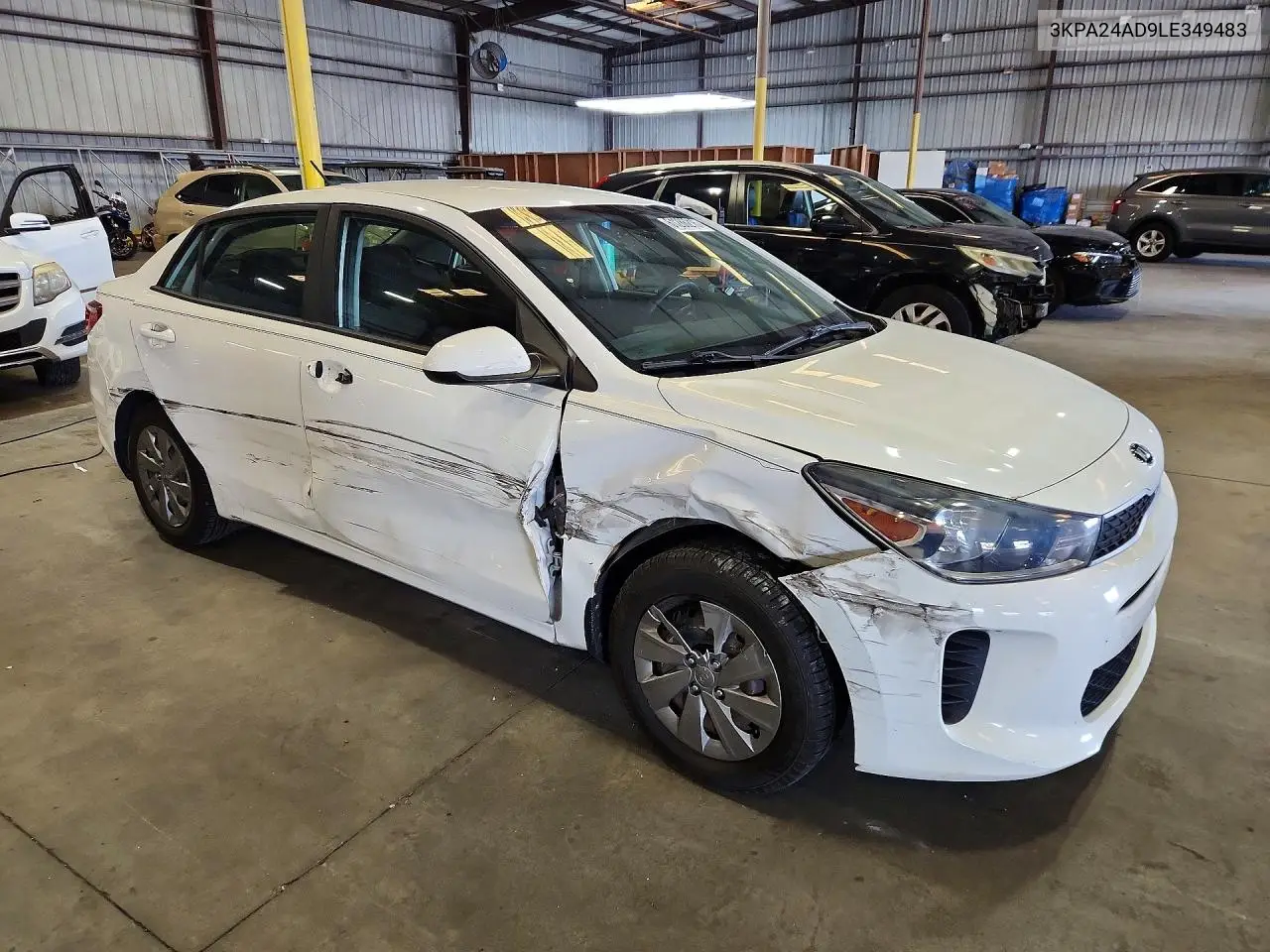 2020 Kia Rio Lx VIN: 3KPA24AD9LE349483 Lot: 61286216