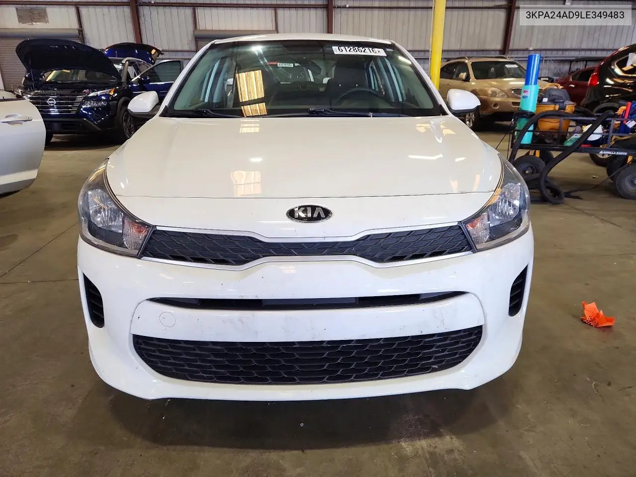 2020 Kia Rio Lx VIN: 3KPA24AD9LE349483 Lot: 61286216