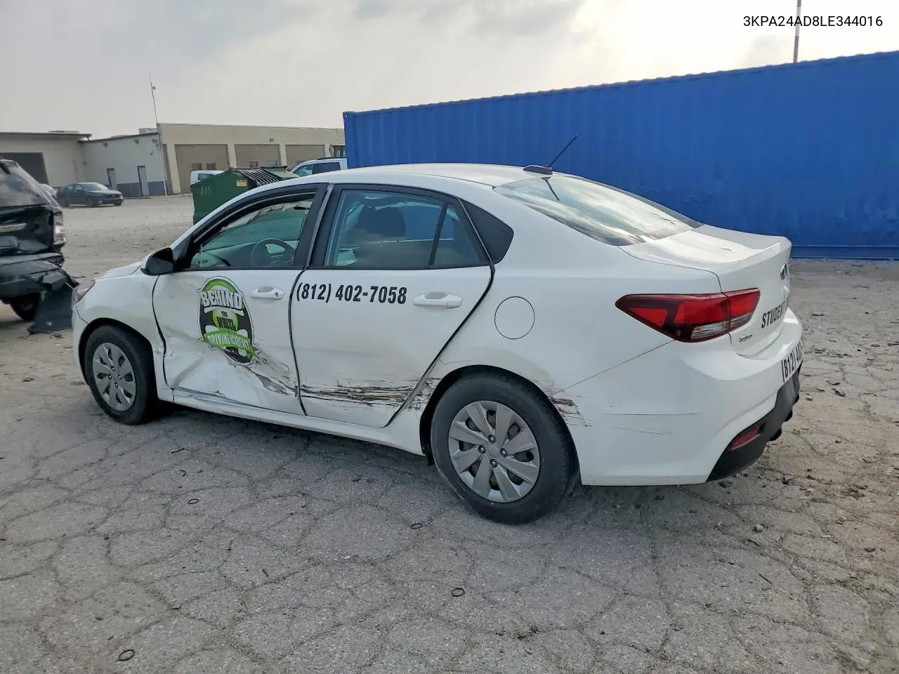 2020 Kia Rio S VIN: 3KPA24AD8LE344016 Lot: 61304696