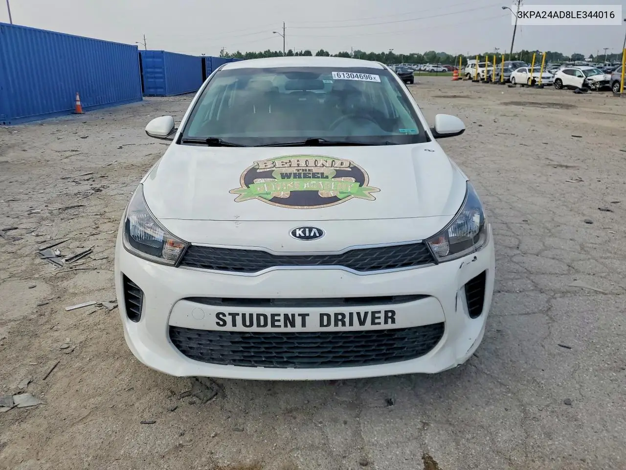 2020 Kia Rio S VIN: 3KPA24AD8LE344016 Lot: 61304696