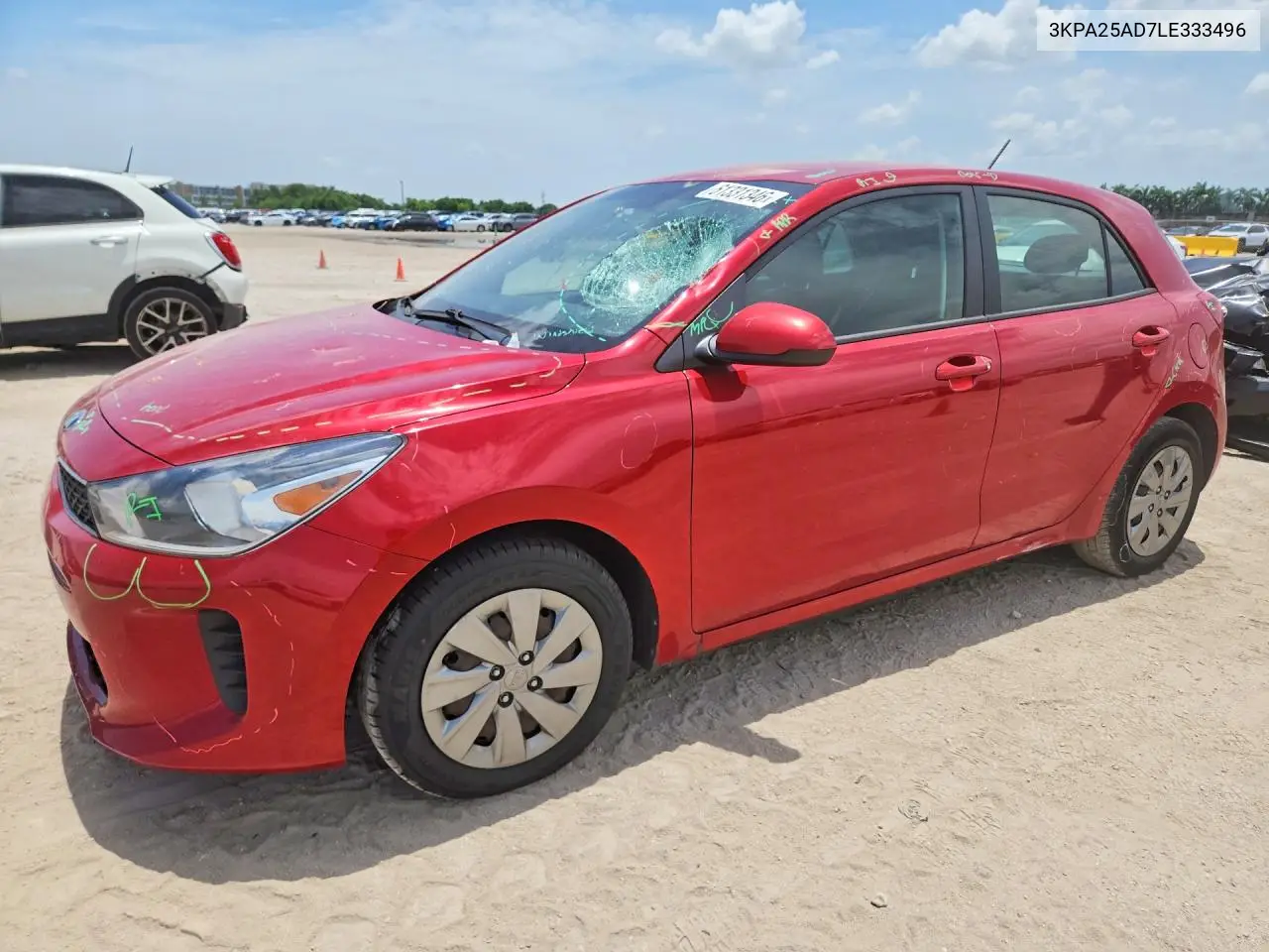 2020 Kia Rio 5-Door S VIN: 3KPA25AD7LE333496 Lot: 61331346