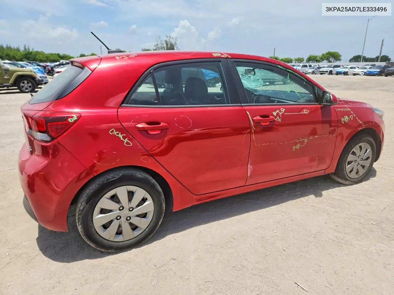 2020 Kia Rio 5-Door S VIN: 3KPA25AD7LE333496 Lot: 61331346