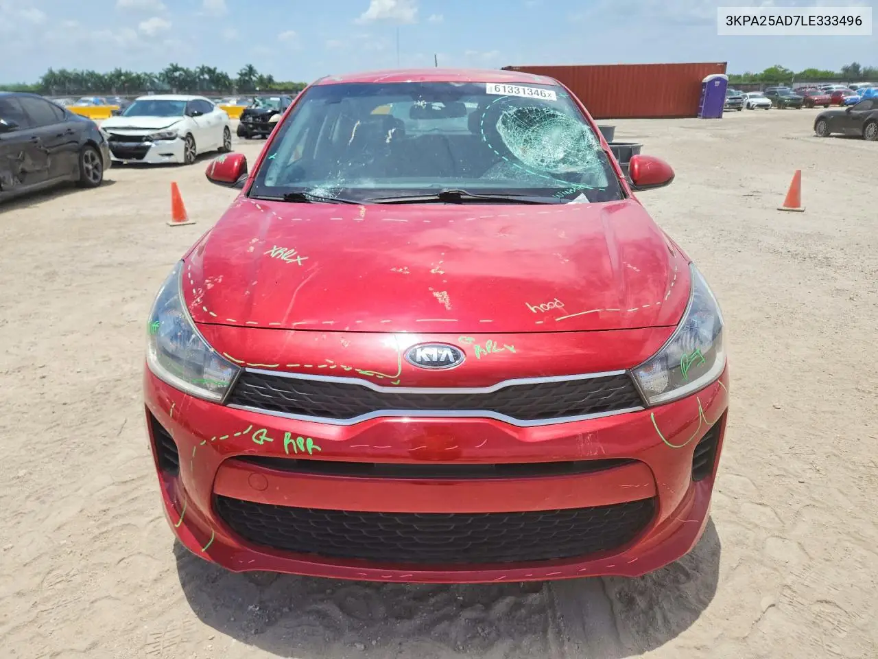 2020 Kia Rio 5-Door S VIN: 3KPA25AD7LE333496 Lot: 61331346