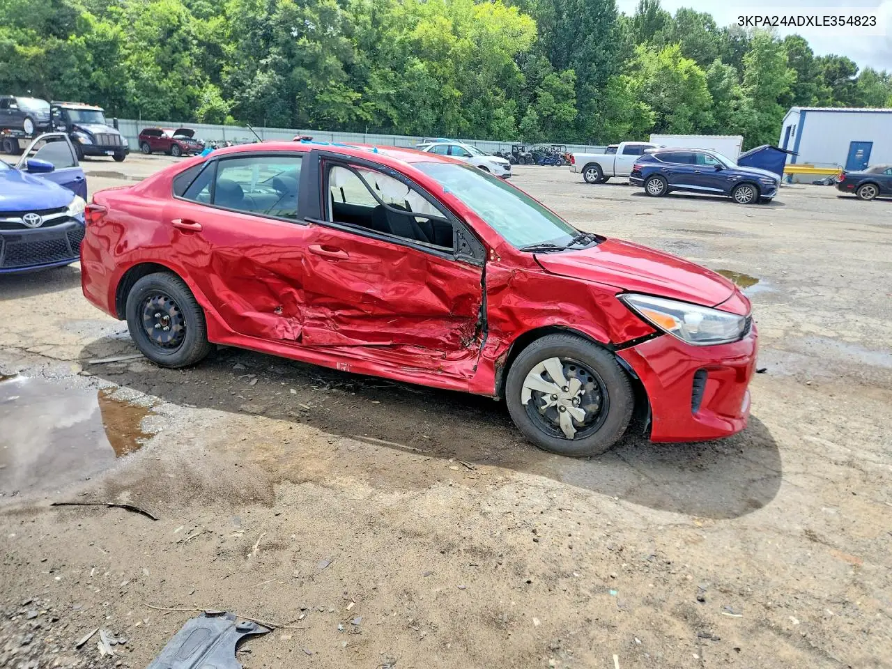 2020 Kia Rio S VIN: 3KPA24ADXLE354823 Lot: 61377376