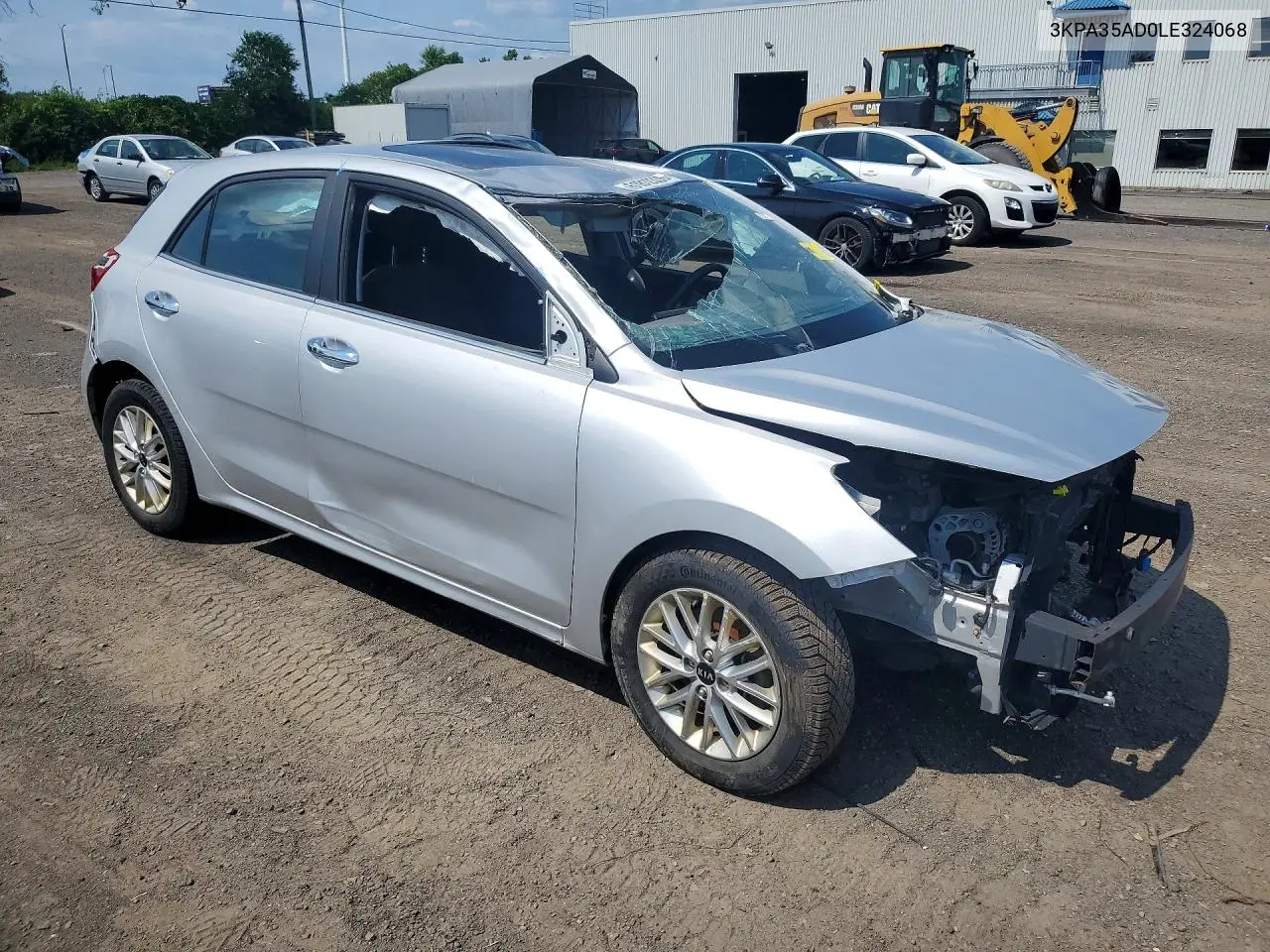 2020 Kia Rio Ex VIN: 3KPA35AD0LE324068 Lot: 61812336