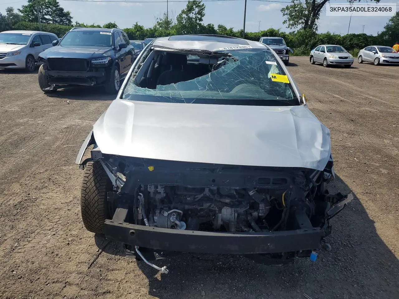 2020 Kia Rio Ex VIN: 3KPA35AD0LE324068 Lot: 61812336