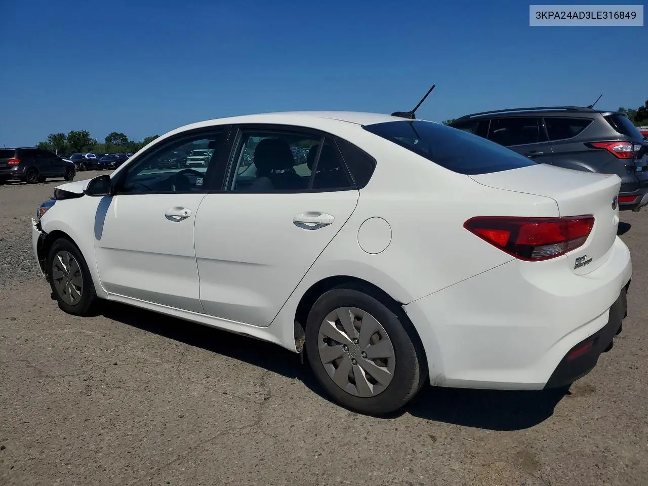 2020 Kia Rio S VIN: 3KPA24AD3LE316849 Lot: 61888856