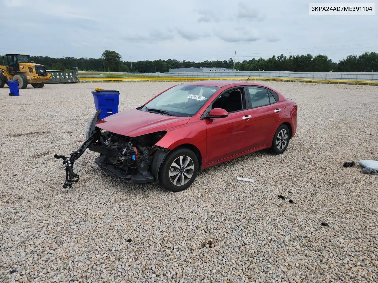 2021 Kia Rio S VIN: 3KPA24AD7ME391104 Lot: 56457556