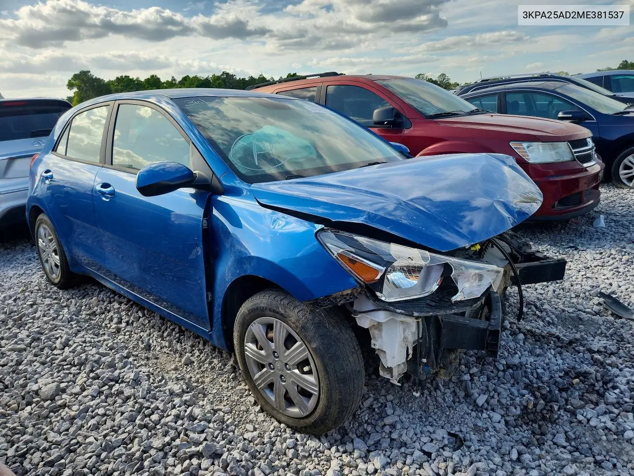 3KPA25AD2ME381537 2021 Kia Rio S