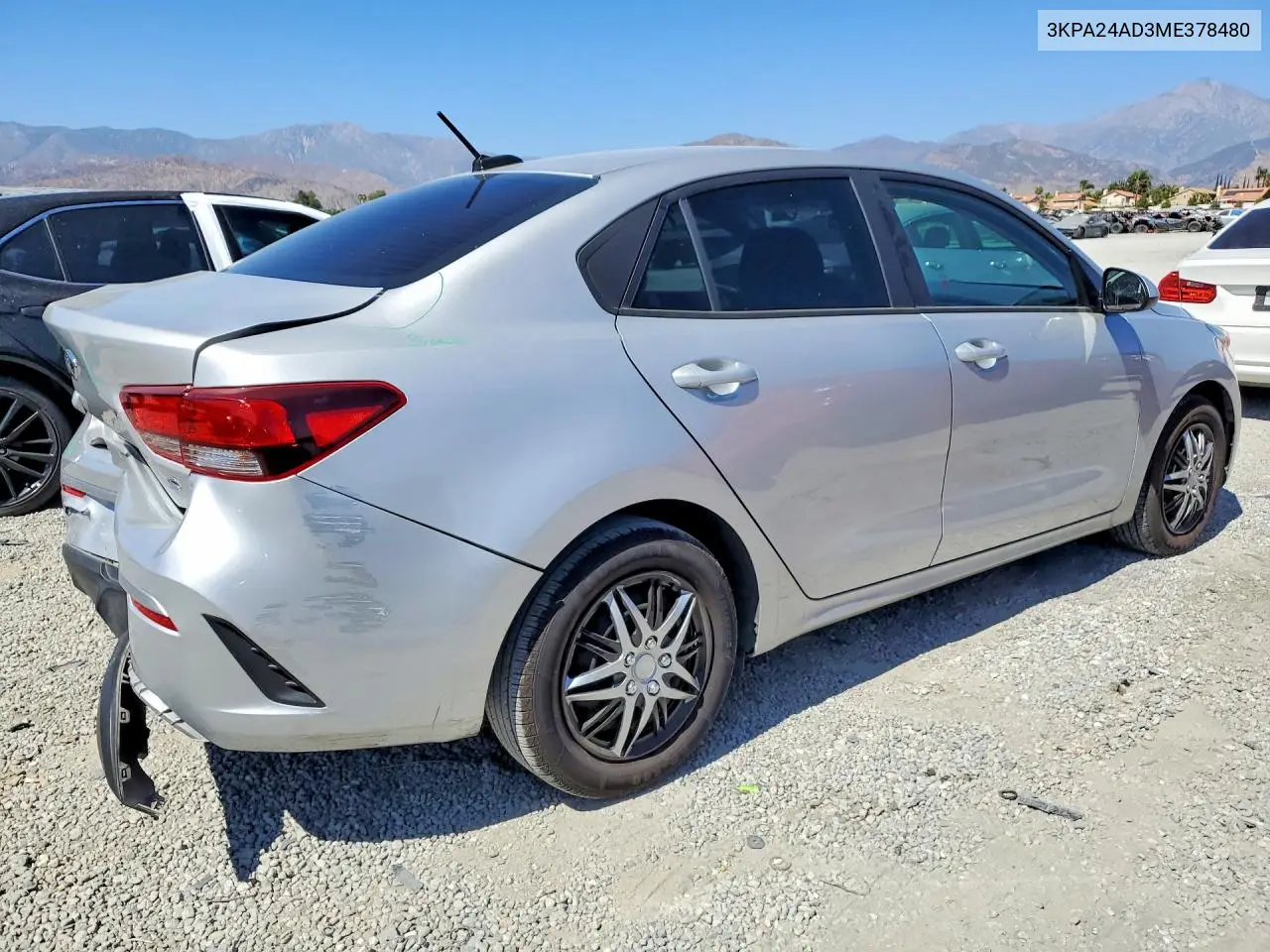 2021 Kia Rio S VIN: 3KPA24AD3ME378480 Lot: 58506756