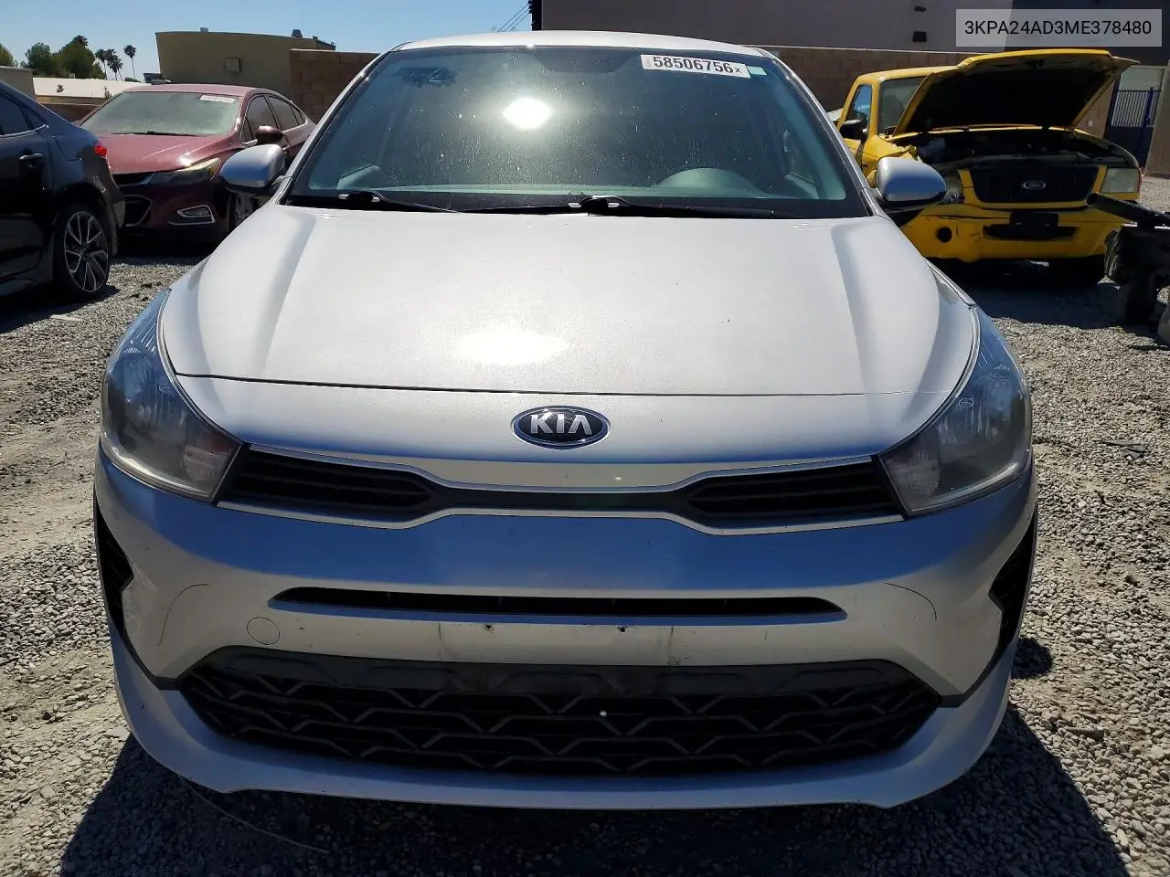 2021 Kia Rio S VIN: 3KPA24AD3ME378480 Lot: 58506756