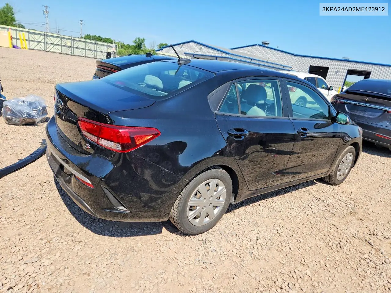 2021 Kia Rio S VIN: 3KPA24AD2ME423912 Lot: 58988946