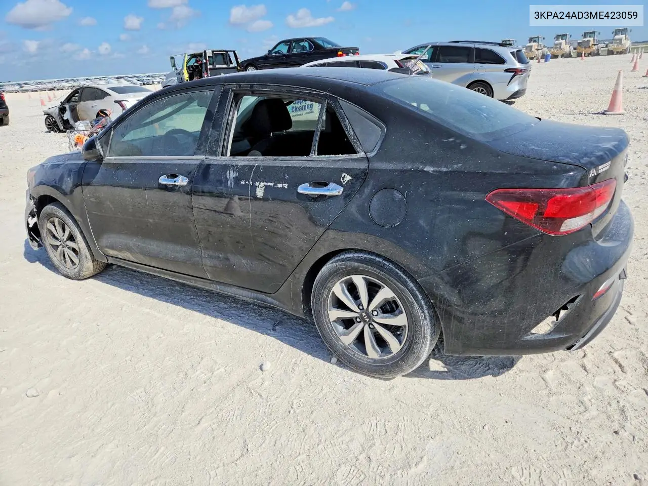 2021 Kia Rio S VIN: 3KPA24AD3ME423059 Lot: 60297146
