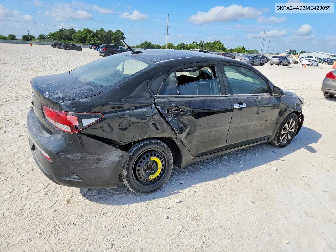 2021 Kia Rio S VIN: 3KPA24AD3ME423059 Lot: 60297146