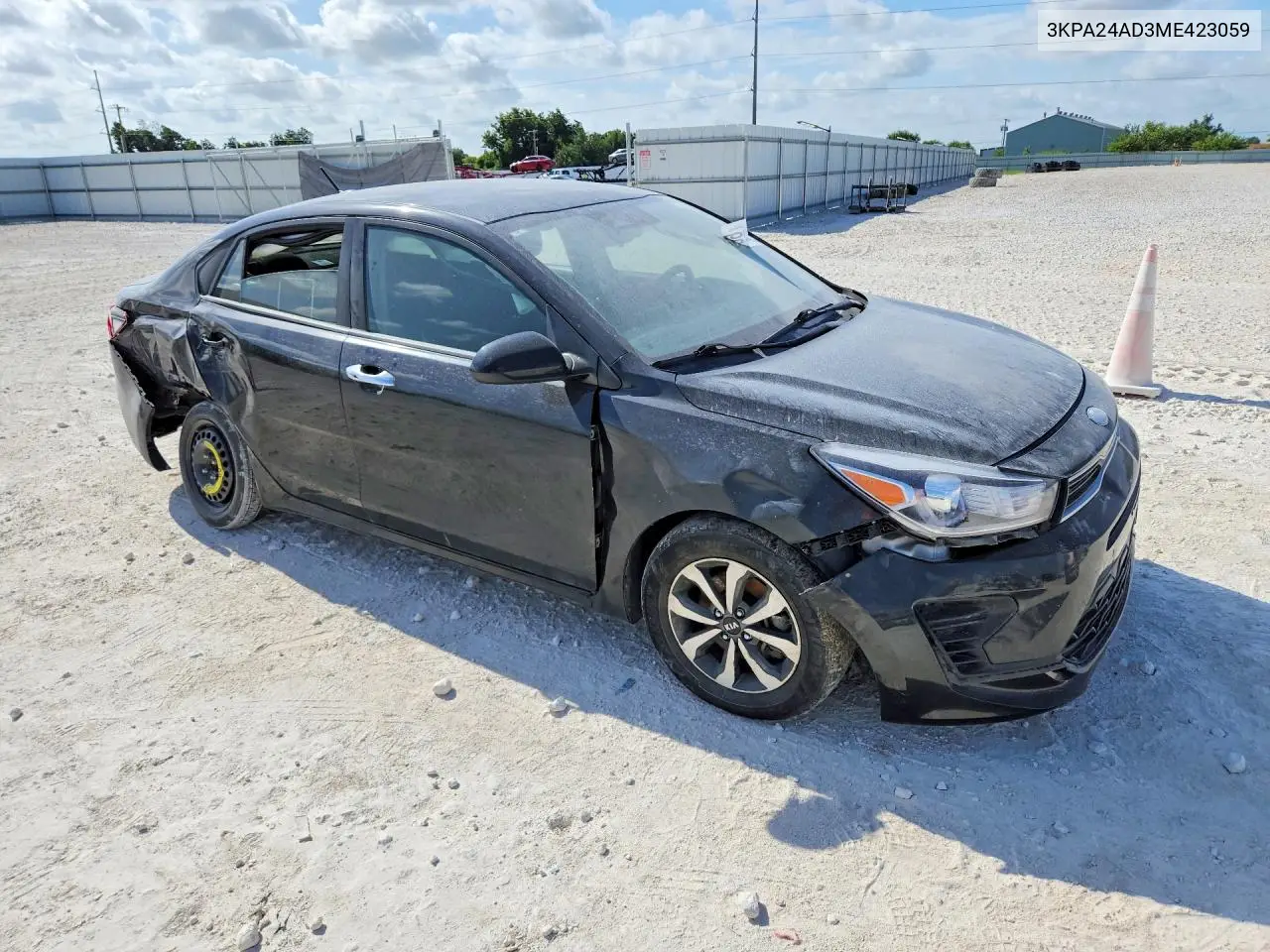 2021 Kia Rio S VIN: 3KPA24AD3ME423059 Lot: 60297146