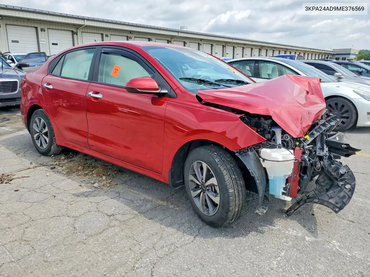 2021 Kia Rio Base VIN: 3KPA24AD9ME376569 Lot: 60439256