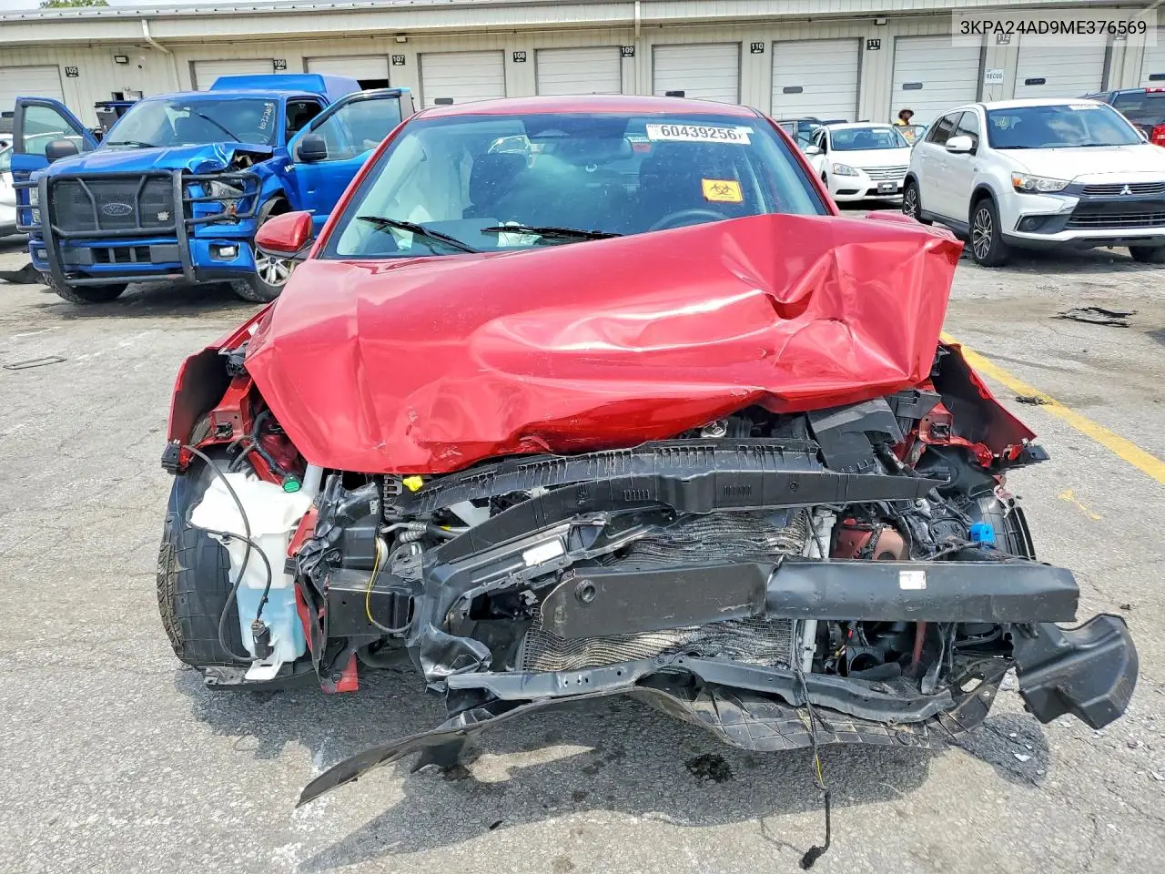 2021 Kia Rio Base VIN: 3KPA24AD9ME376569 Lot: 60439256