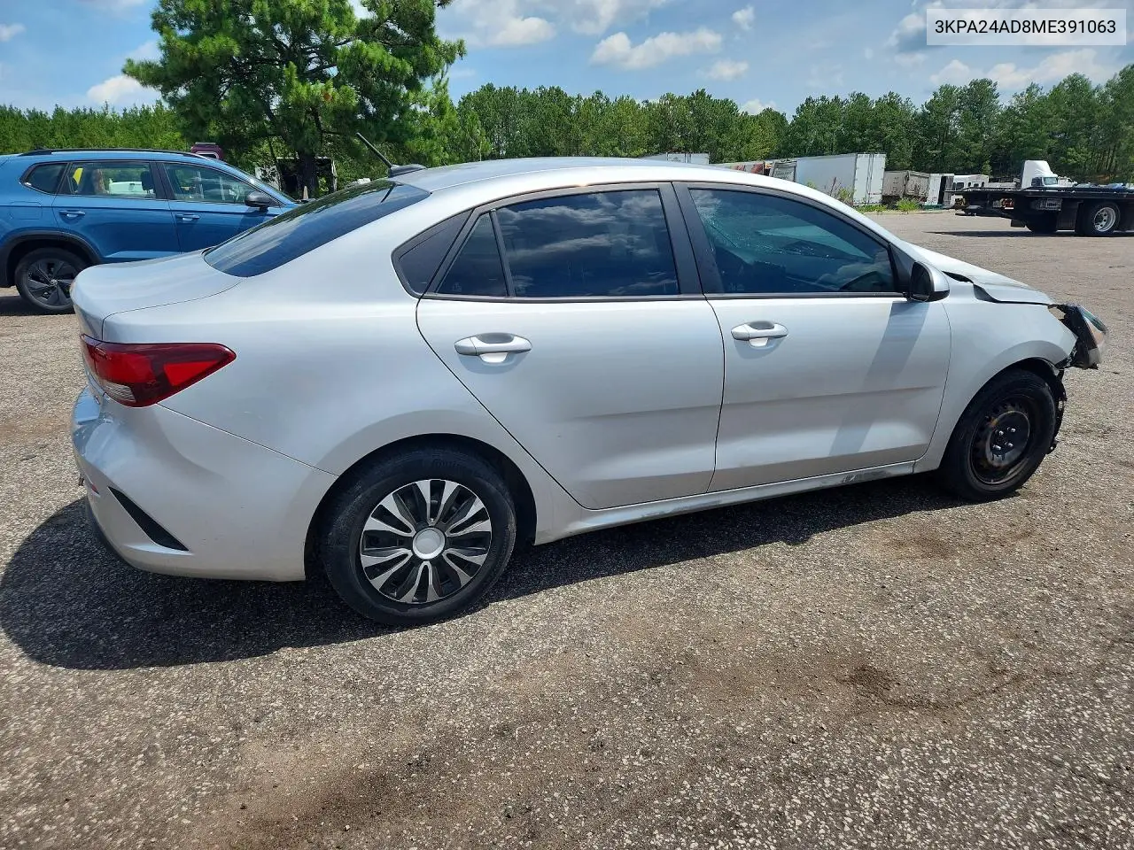 2021 Kia Rio S VIN: 3KPA24AD8ME391063 Lot: 60609316