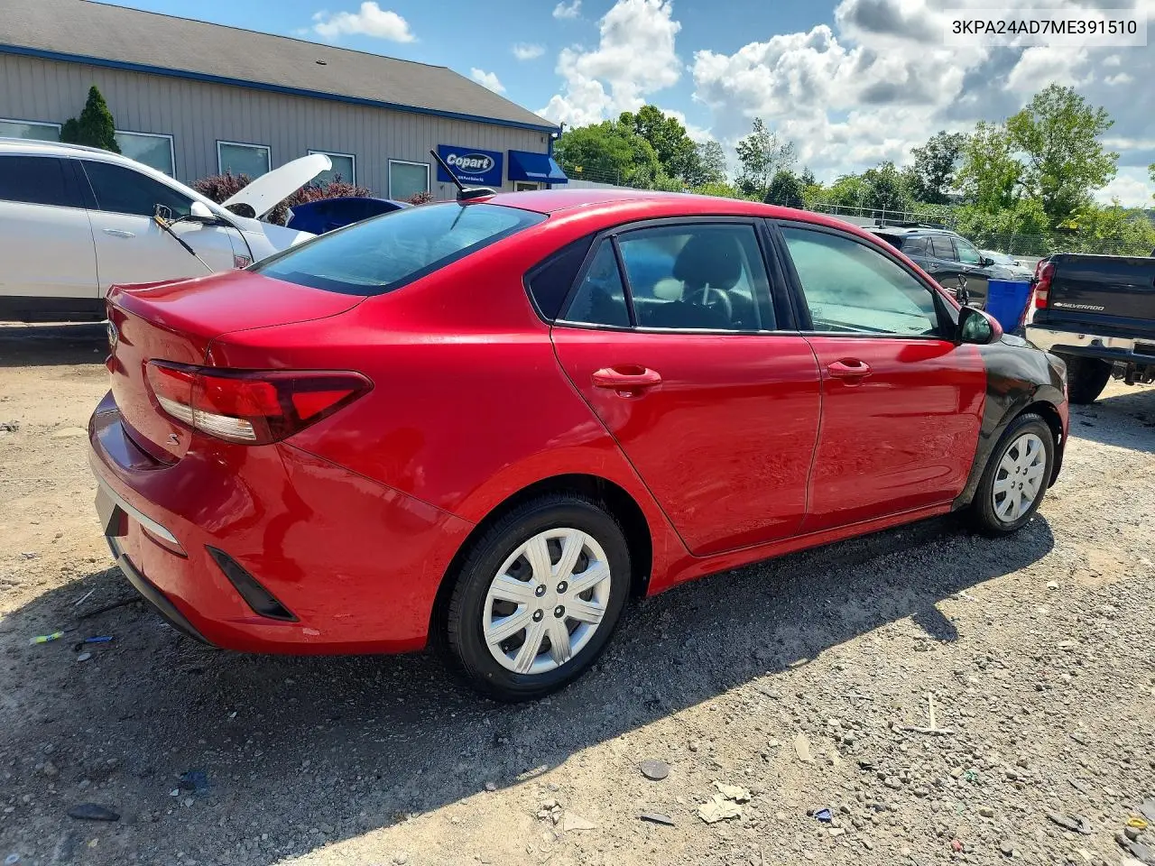 2021 Kia Rio S VIN: 3KPA24AD7ME391510 Lot: 60871346