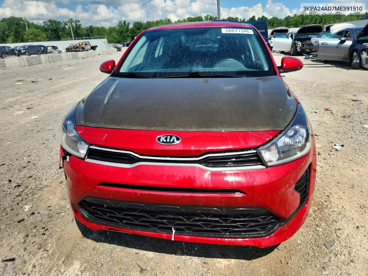 2021 Kia Rio S VIN: 3KPA24AD7ME391510 Lot: 60871346