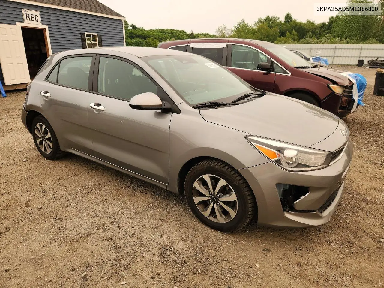 2021 Kia Rio S VIN: 3KPA25AD5ME386800 Lot: 60895626