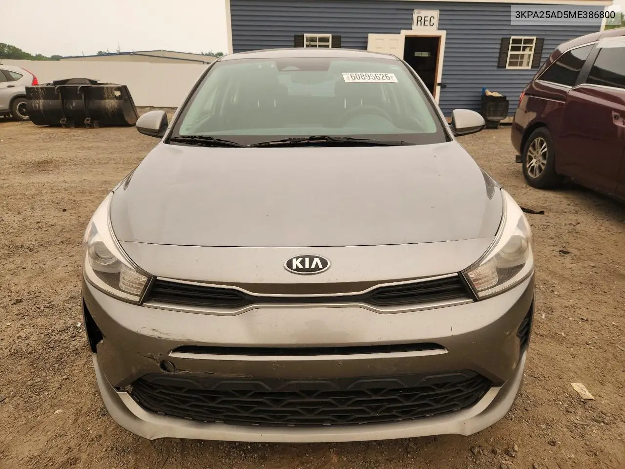 2021 Kia Rio S VIN: 3KPA25AD5ME386800 Lot: 60895626
