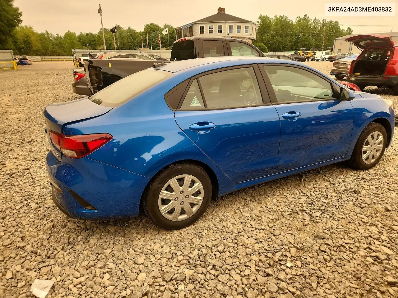 2021 Kia Rio S VIN: 3KPA24AD3ME403832 Lot: 60922906