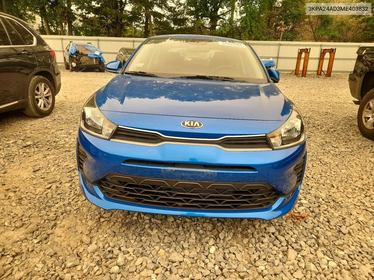 2021 Kia Rio S VIN: 3KPA24AD3ME403832 Lot: 60922906