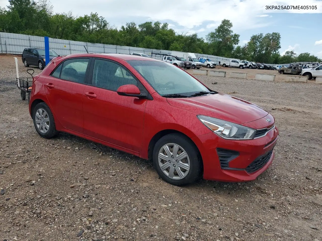 2021 Kia Rio S VIN: 3KPA25AD7ME405105 Lot: 60978296