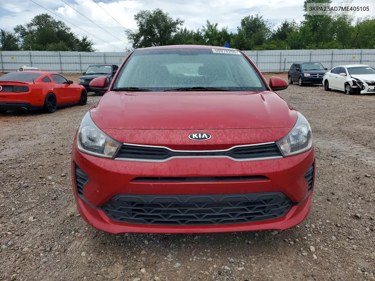 2021 Kia Rio S VIN: 3KPA25AD7ME405105 Lot: 60978296