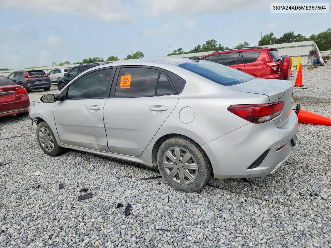 2021 Kia Rio S VIN: 3KPA24AD6ME367604 Lot: 61023776