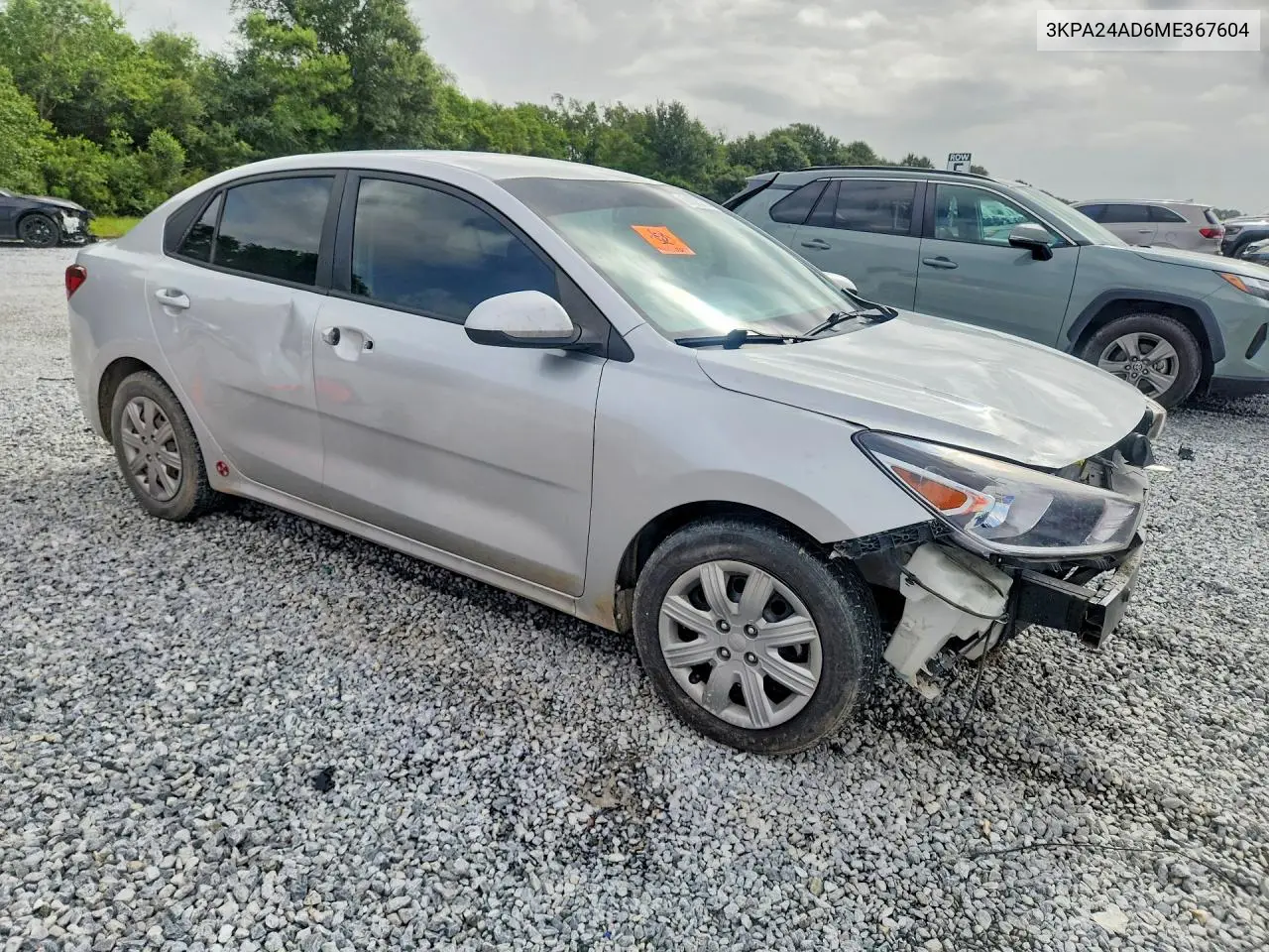 2021 Kia Rio S VIN: 3KPA24AD6ME367604 Lot: 61023776
