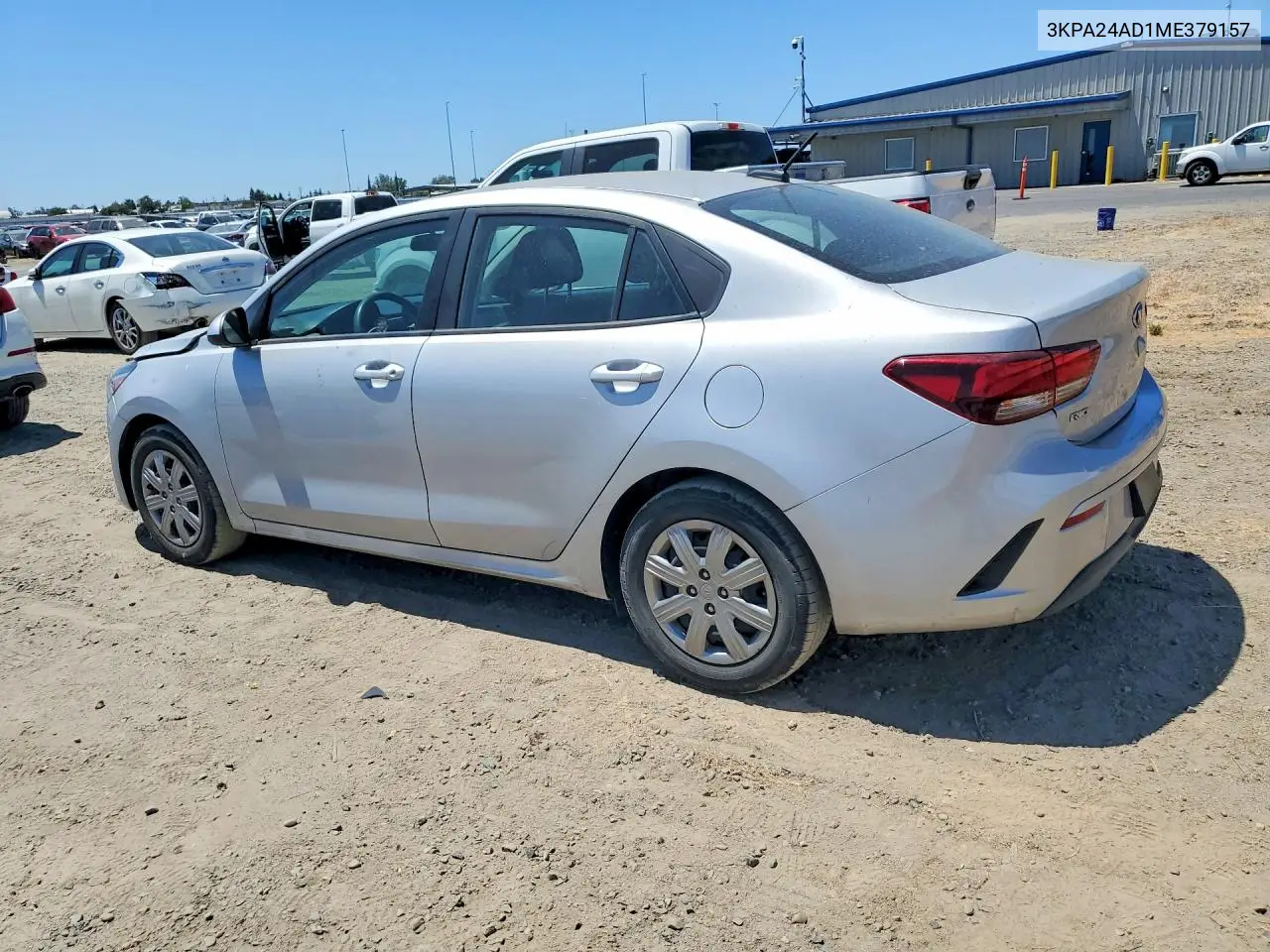 2021 Kia Rio Lx VIN: 3KPA24AD1ME379157 Lot: 61027536