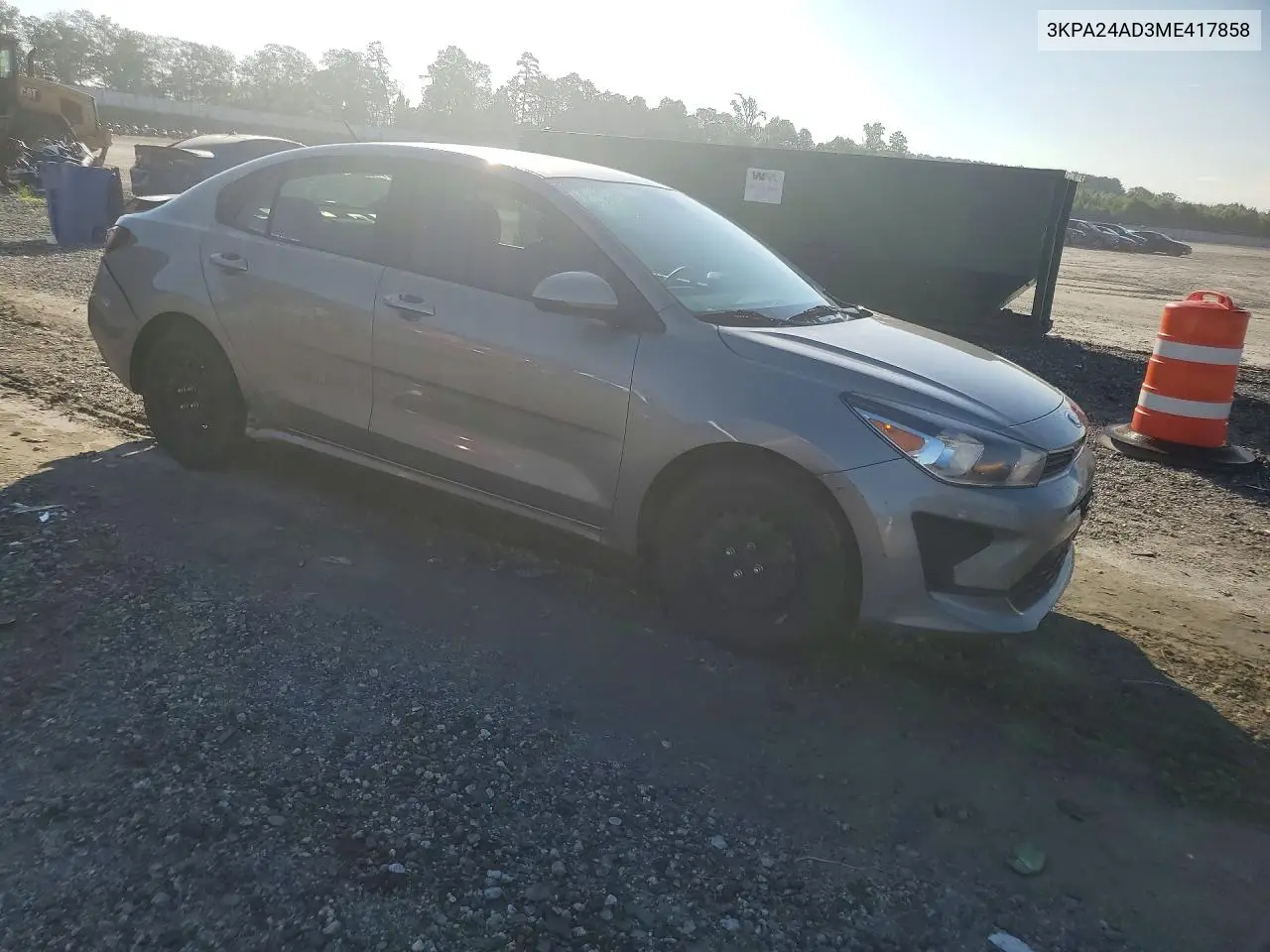 2021 Kia Rio S VIN: 3KPA24AD3ME417858 Lot: 61131646