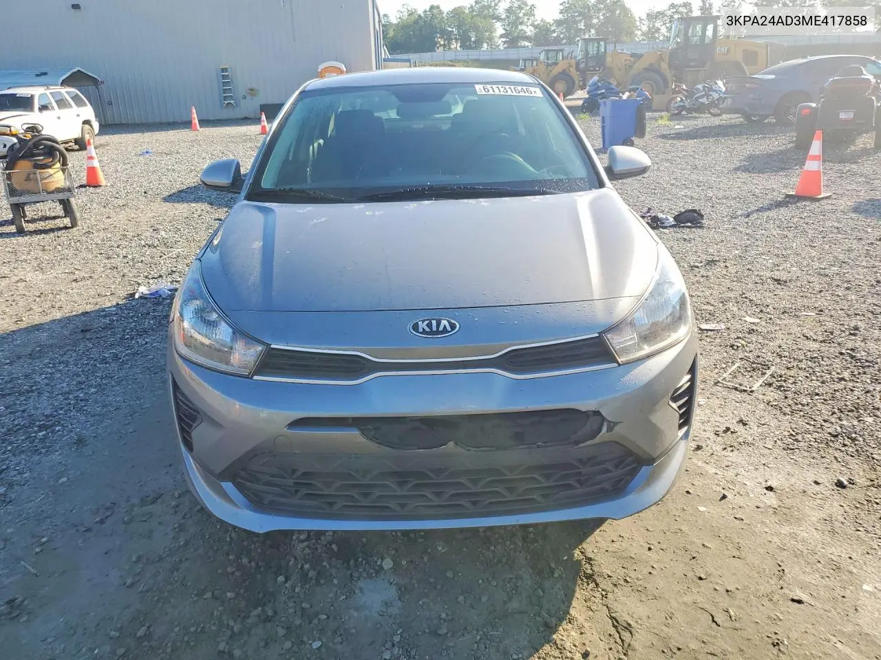 2021 Kia Rio S VIN: 3KPA24AD3ME417858 Lot: 61131646