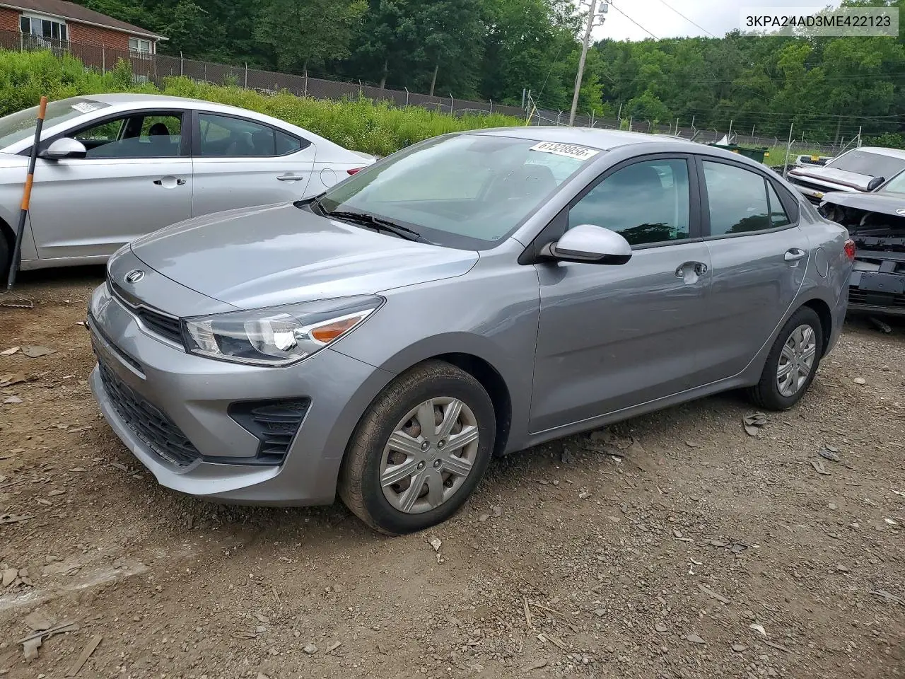 2021 Kia Rio S VIN: 3KPA24AD3ME422123 Lot: 61328956
