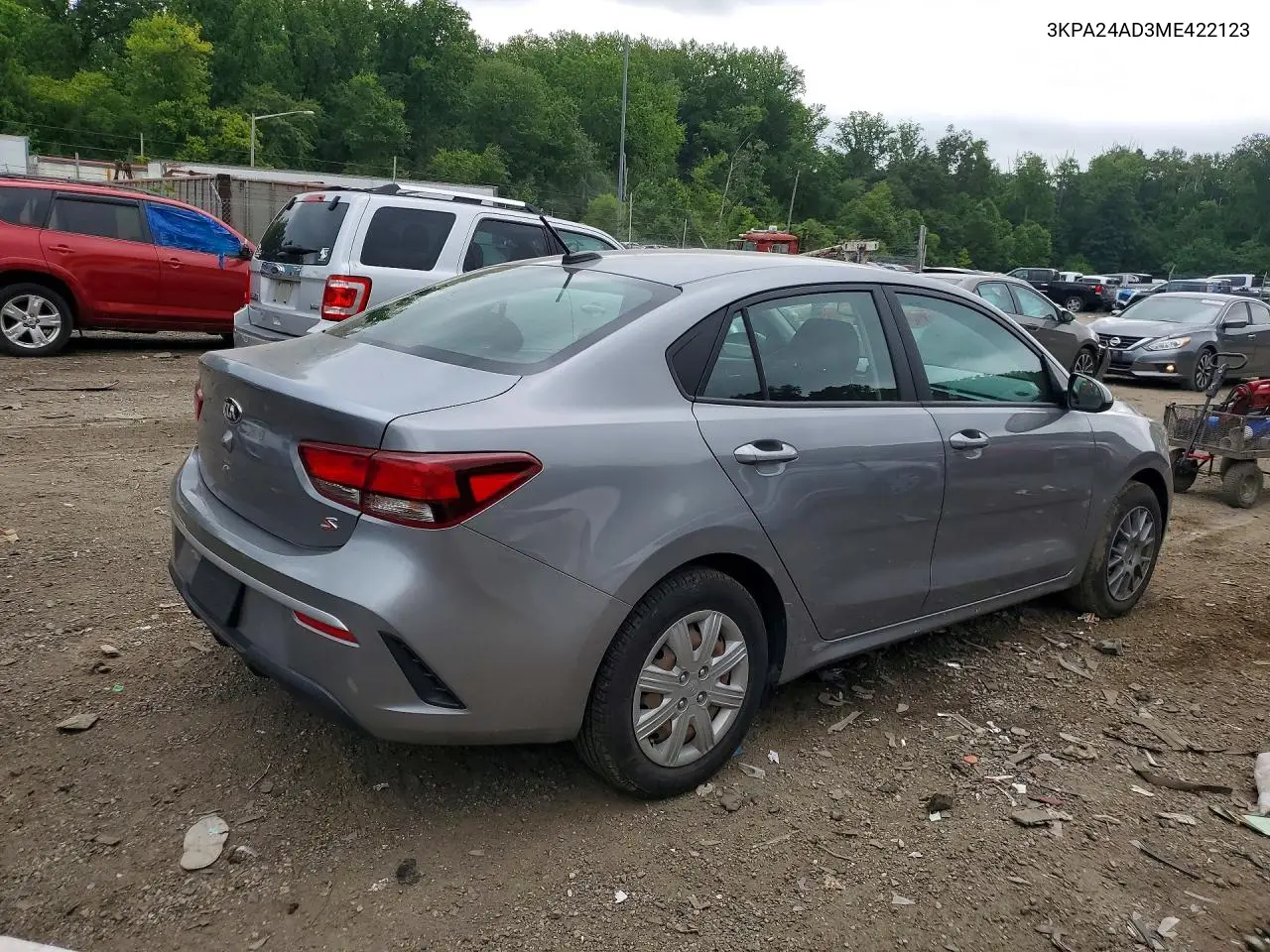2021 Kia Rio S VIN: 3KPA24AD3ME422123 Lot: 61328956